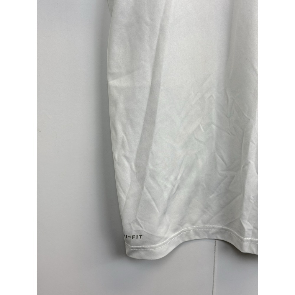 Nike Golf Men's XXL Dri-Fit Performance Polo Shirt White Short Sleeve White Logo - Picture 5 of 6